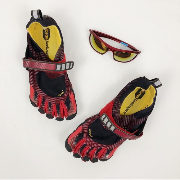 Vibram Shoes - Red & Black Vibram Shoes Size 41